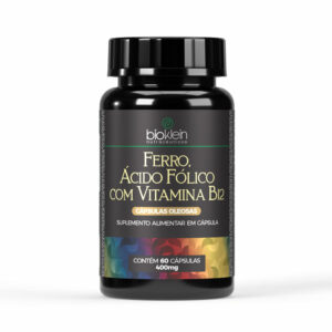 Ferro, Ácido Fólico com Vitamina B12 – 60 Cápsulas