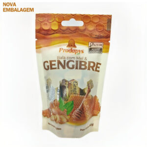 BALA DE MEL COM GENGIBRE 60G - PRODAPYS