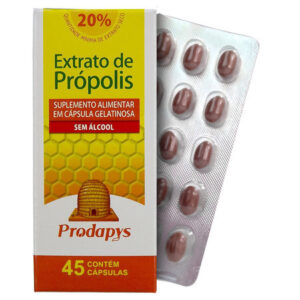 Extrato de Própolis - Suplemento Alimentar em Cápsula Gelatinosa-45 Cáp - Prodapys