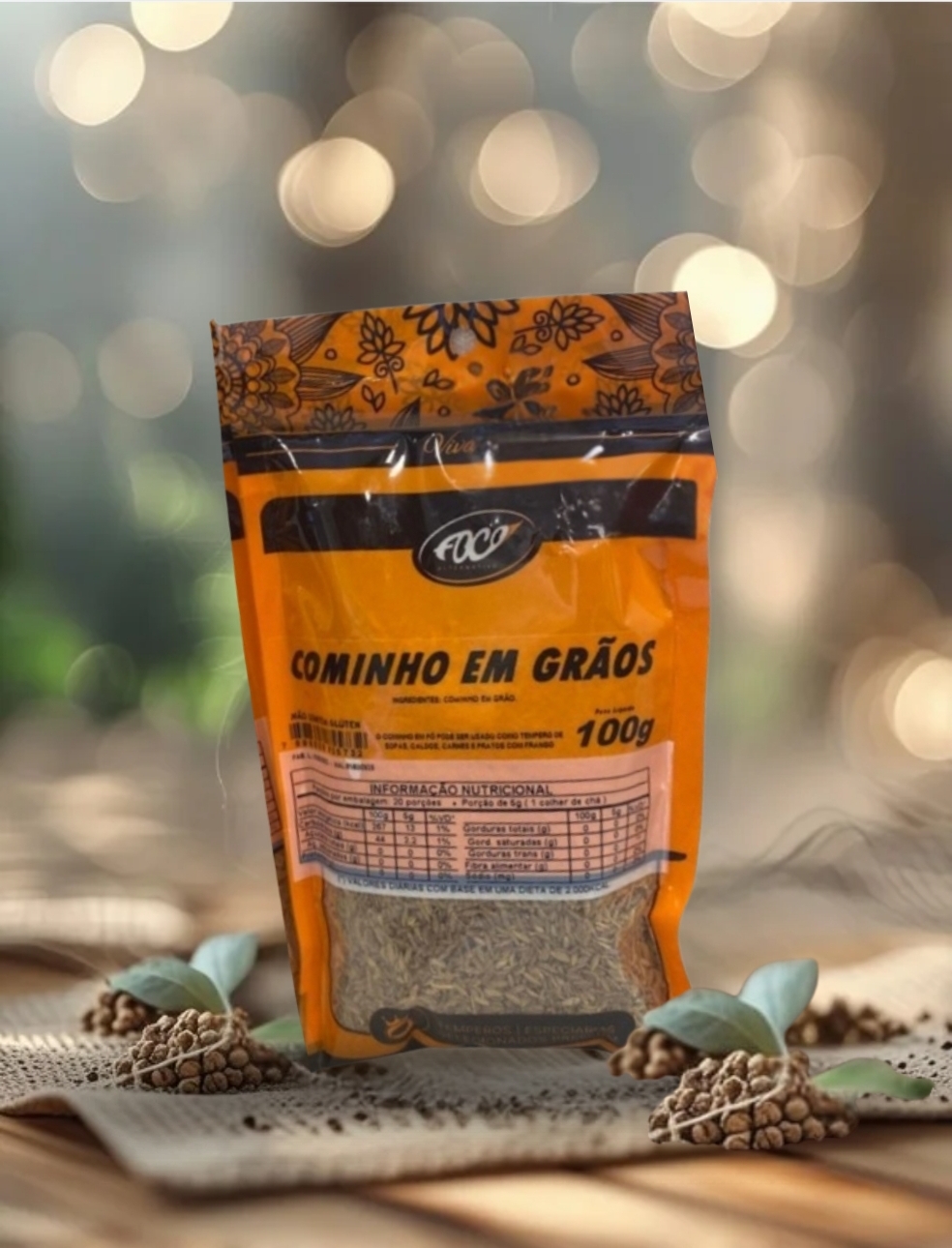 COMINHO EM GRÃOS 100G - FOCO ALTERNATIVO