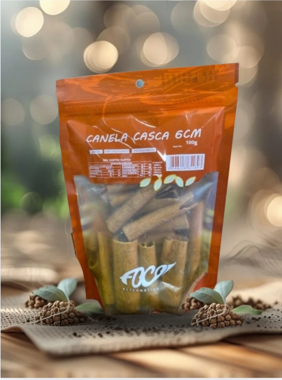 Canela Casca 6cm 100G - SELECIONADA
