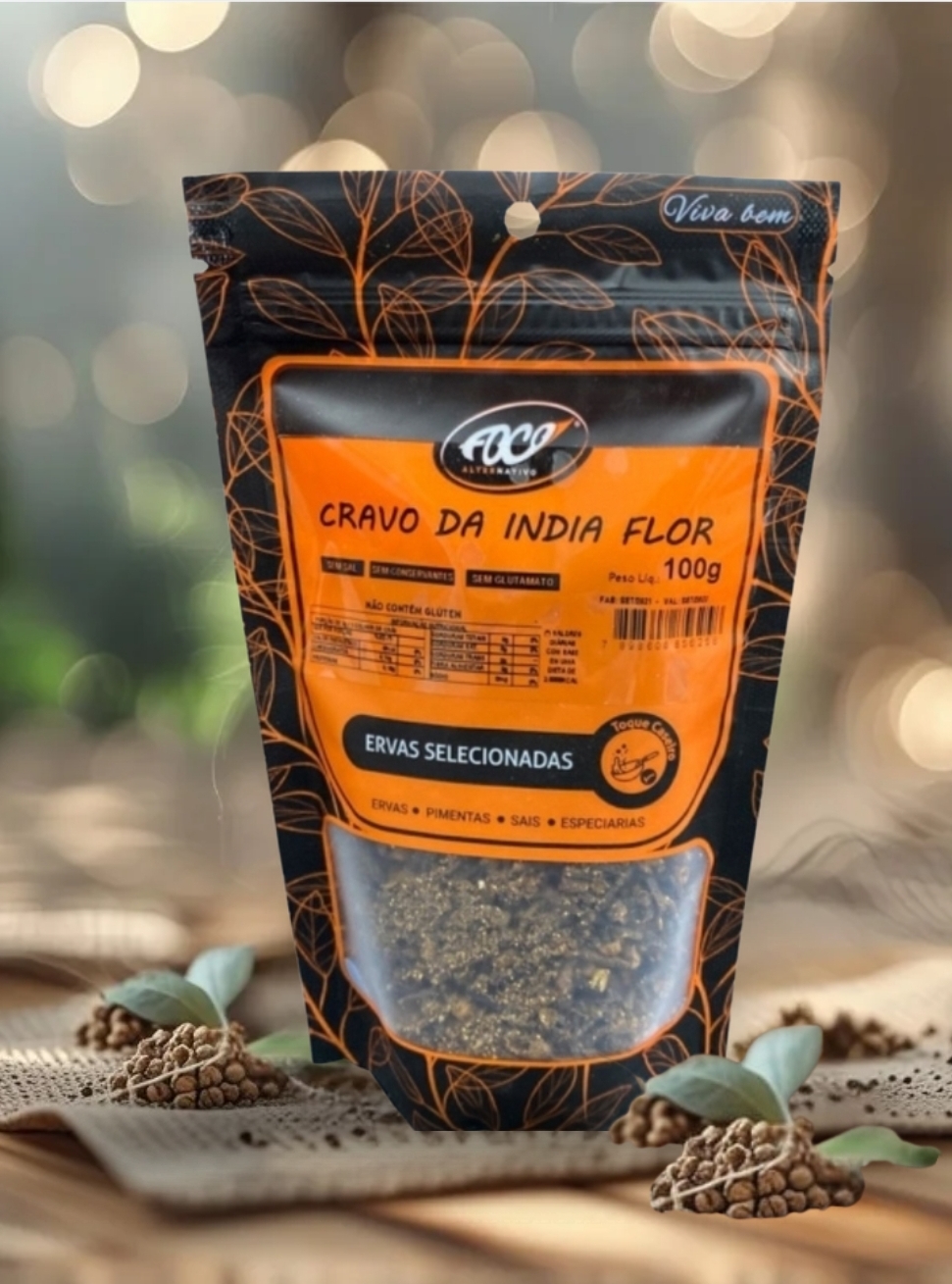 CRAVO DA ÍNDIA FLOR 100G - FOCO ALTERNATIVO