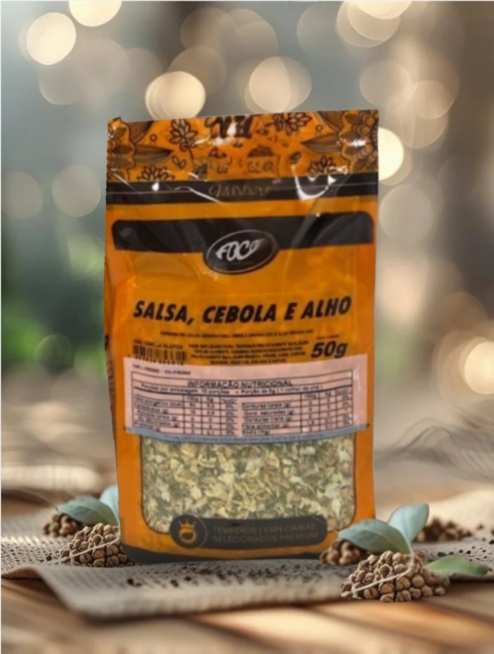 SALSA CEBOLA E ALHO 100G - FOCO ALTERNATIVO