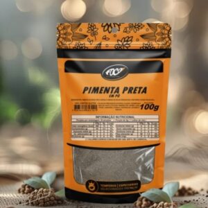 PIMENTA DO REINO PRETA PÓ COMERCIAL 100G - FOCO ALTERNATIVO