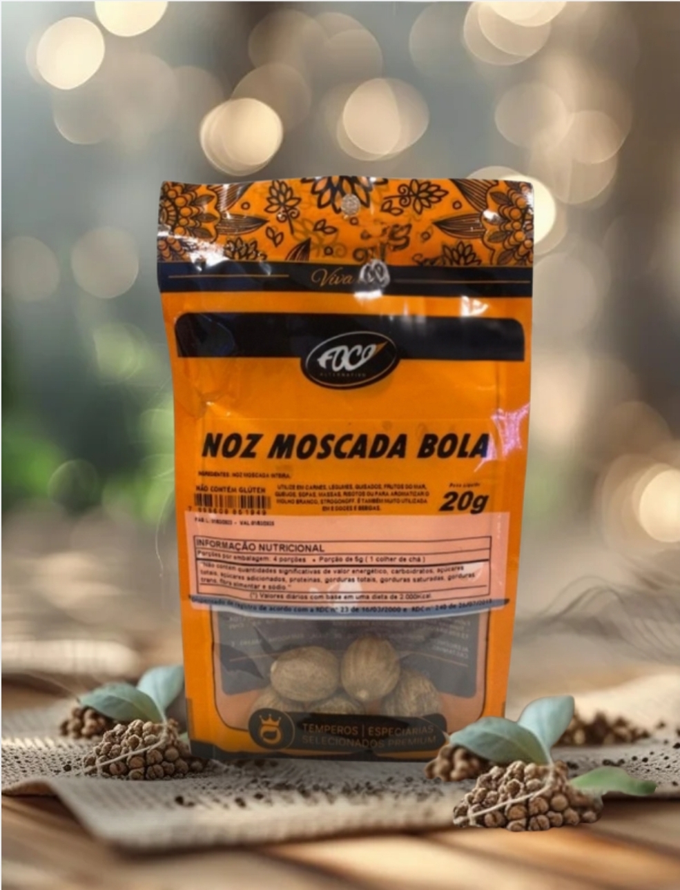 NOZ MOSCADA BOLA 20G - FOCO ALTERNATIVO