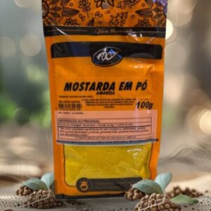 MOSTARDA EM PÓ 100G AMARELA- FOCO ALTERNATIVO
