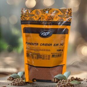 PIMENTA CAIENA PÓ 100G - FOCO ALTERNATIVO (CAYENA)