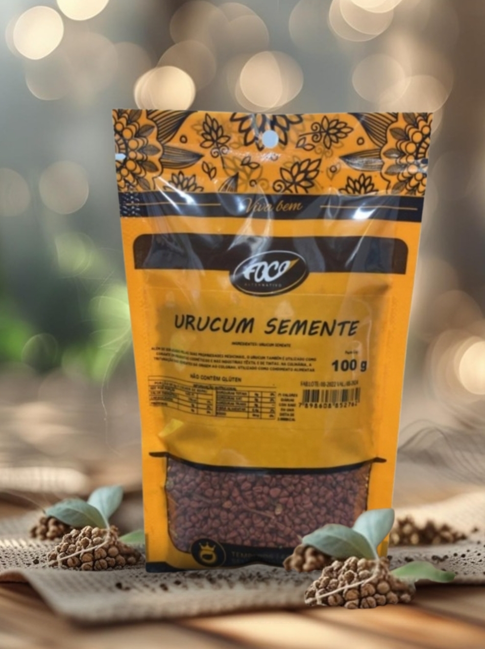 URUCUM SEMENTE 100G - FOCO ALTERNATIVO