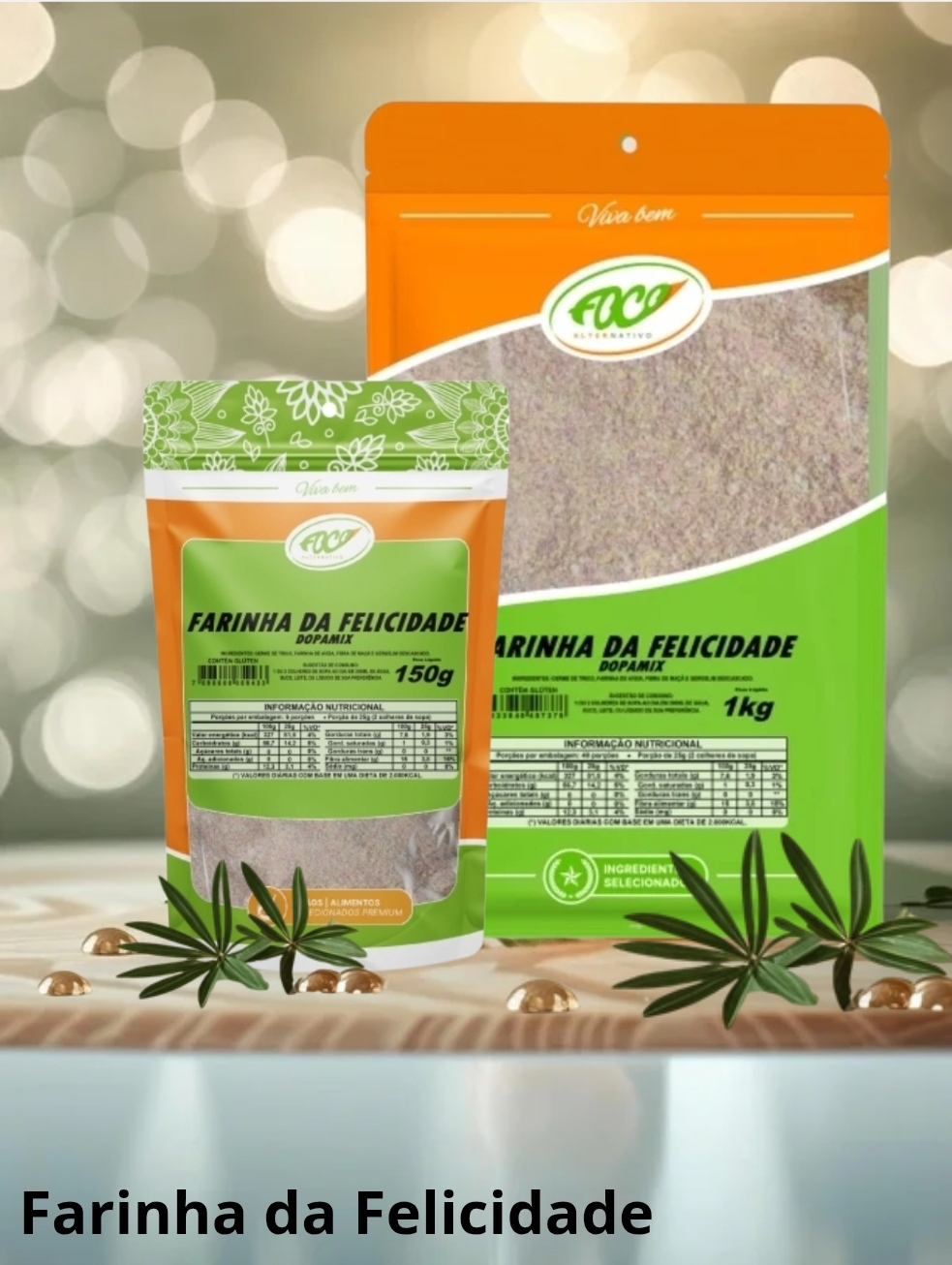 FARINHA DA FELICIDADE (DOPAMIX) - 150G - FOCO ALTERNATIVO