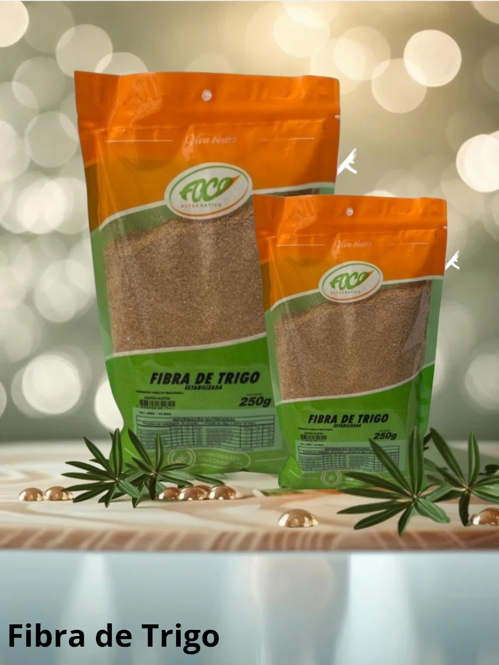 FARELO DE TRIGO (FIBRA DE TRIGO) 250G - ESTABILIZADO - FOCO ALTERNATIVO