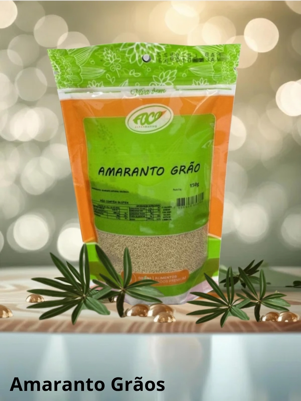 AMARANTO EM GRÃOS PERUANO 150G - FOCO ALTERNATIVO