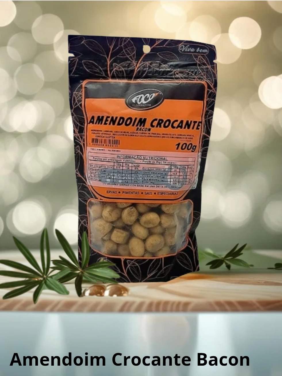 AMENDOIM CROCANTE BACON GRANEL KG - FOCO ALTERNATIVO