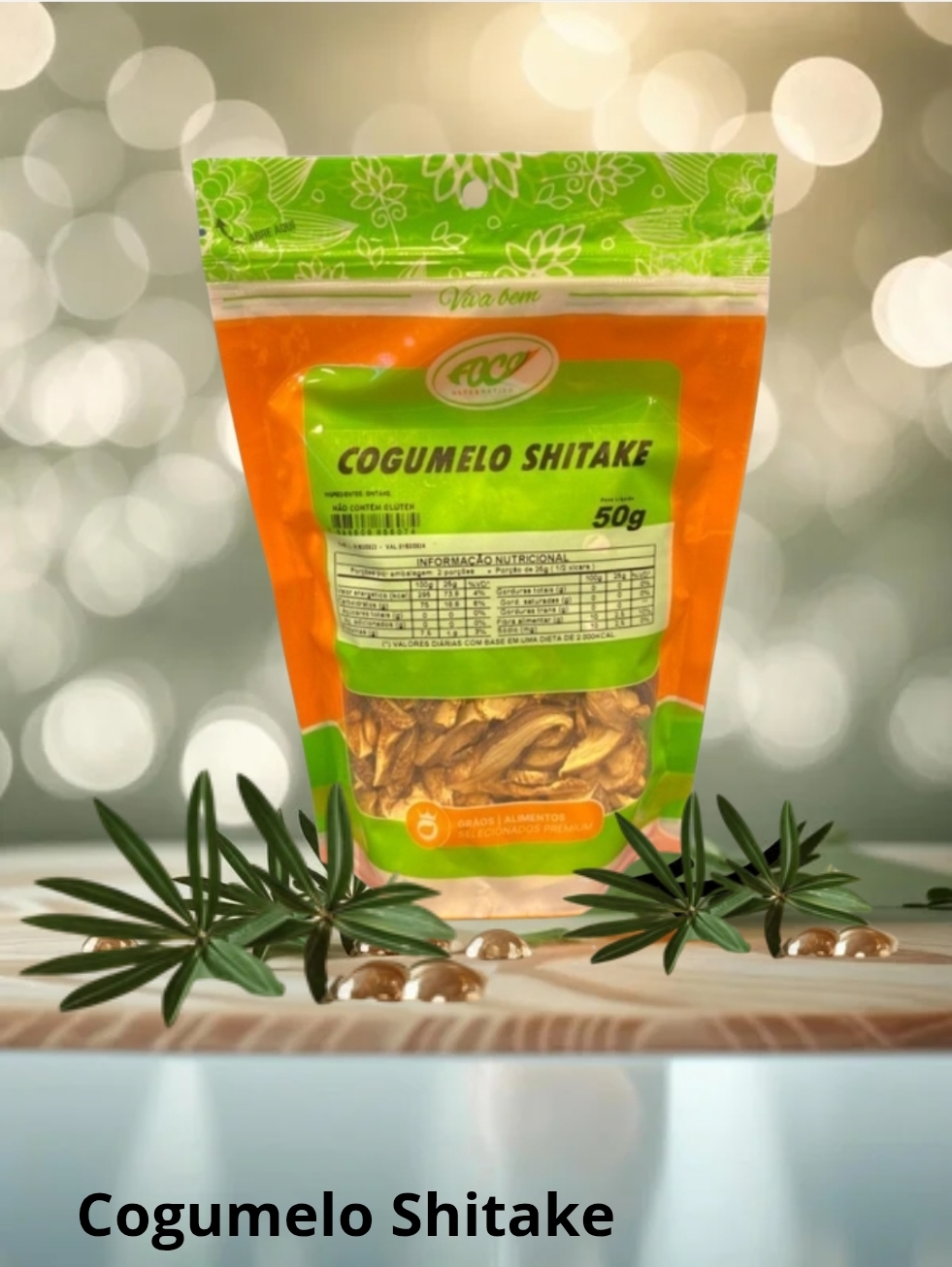 COGUMELO SHITAKE FATIADO 50G SECO - FOCO ALTERNATIVO