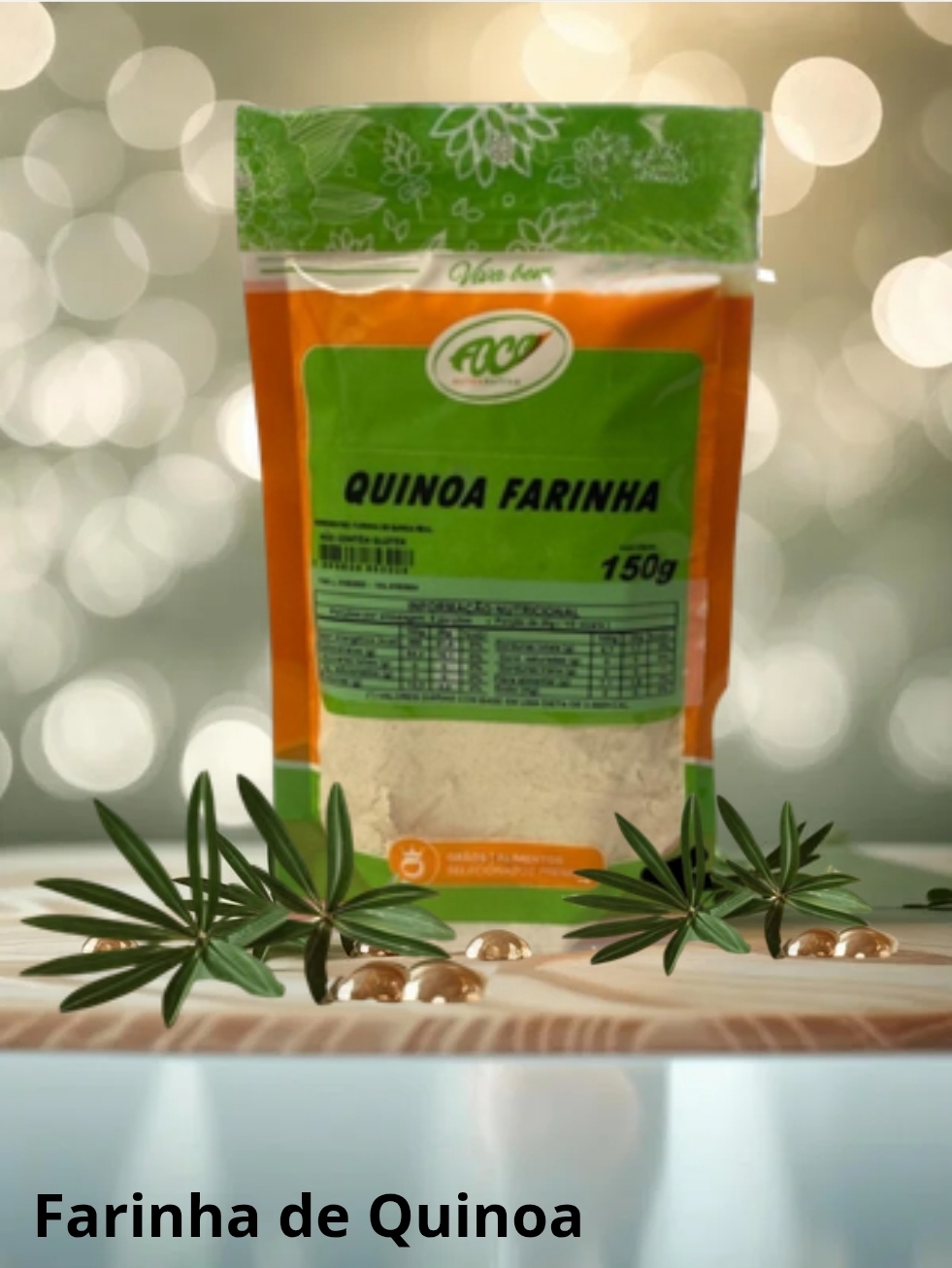 FARINHA DE QUINOA 150G- FOCO ALTERNATIVO