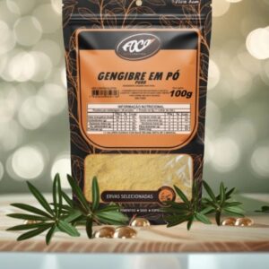 GENGIBRE EM PÓ PURO 100G FOCO ALTERNATIVO