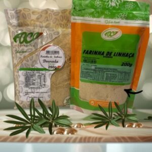 FARINHA DE LINHAÇA DOURADA 500G - SEM GLÚTEN - FOCO ALTERNATIVO