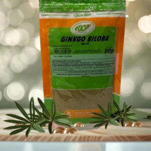 GINKGO BILOBA PÓ - 50G -  FOCO ALTERNATIVO