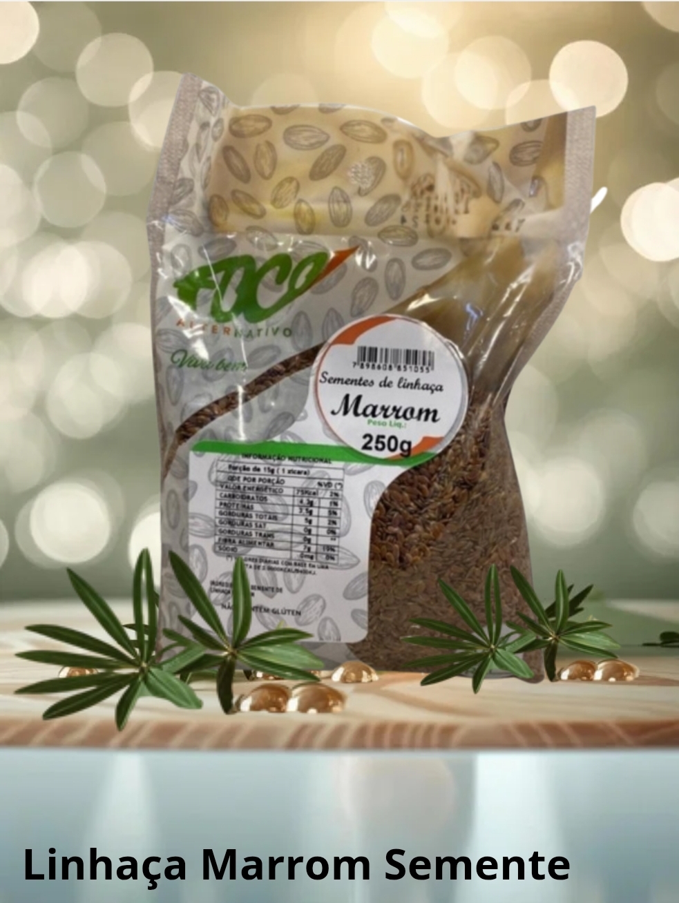 LINHAÇA MARROM SEMENTE 250G