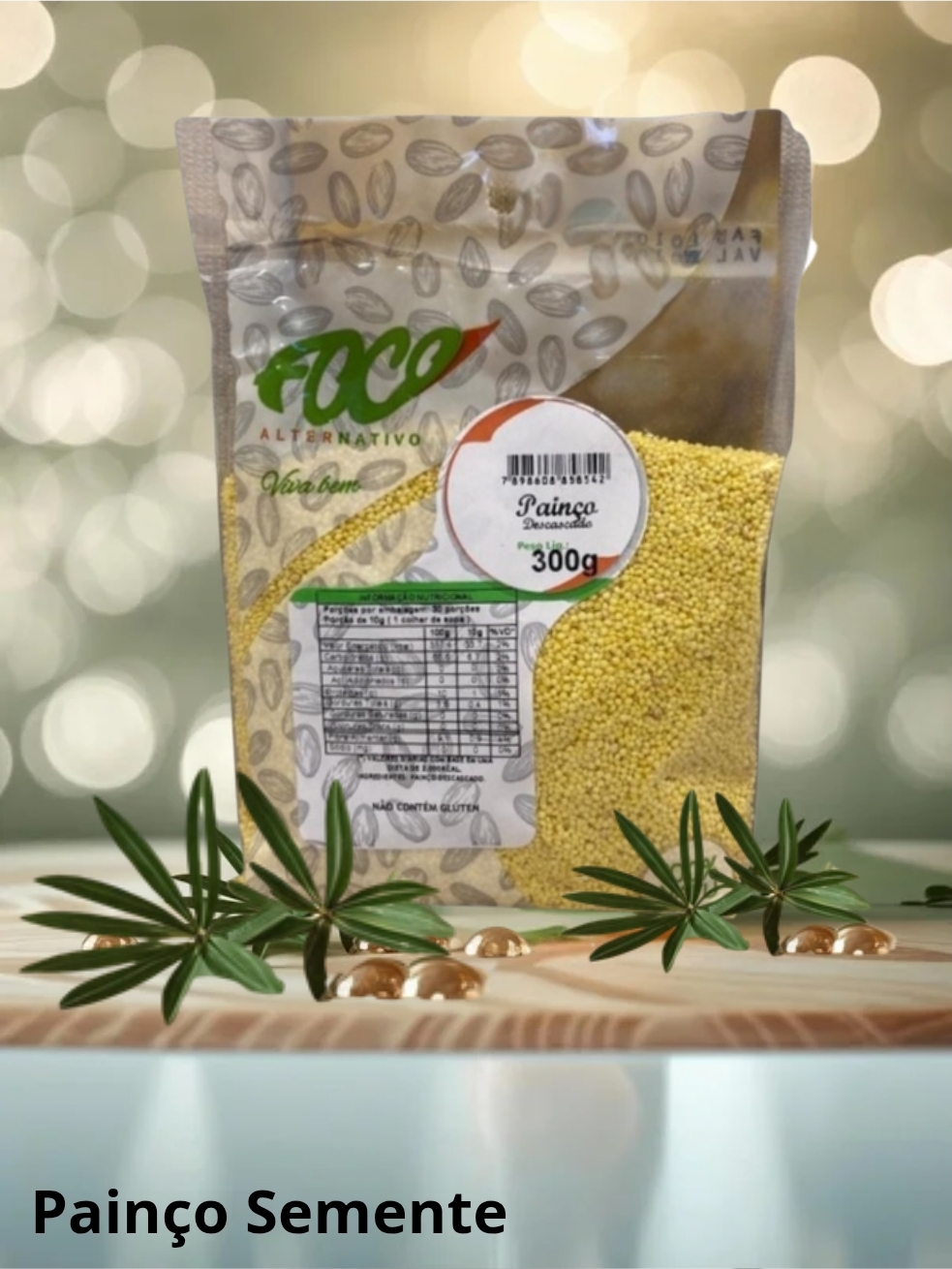 PAINÇO DESCASCADO 300G - FOCO ALTERNATIVO