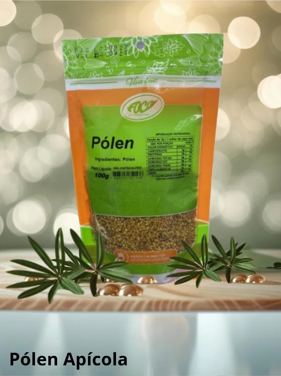 PÓLEN APÍCOLA 100G- FOCO ALTERNATIVO