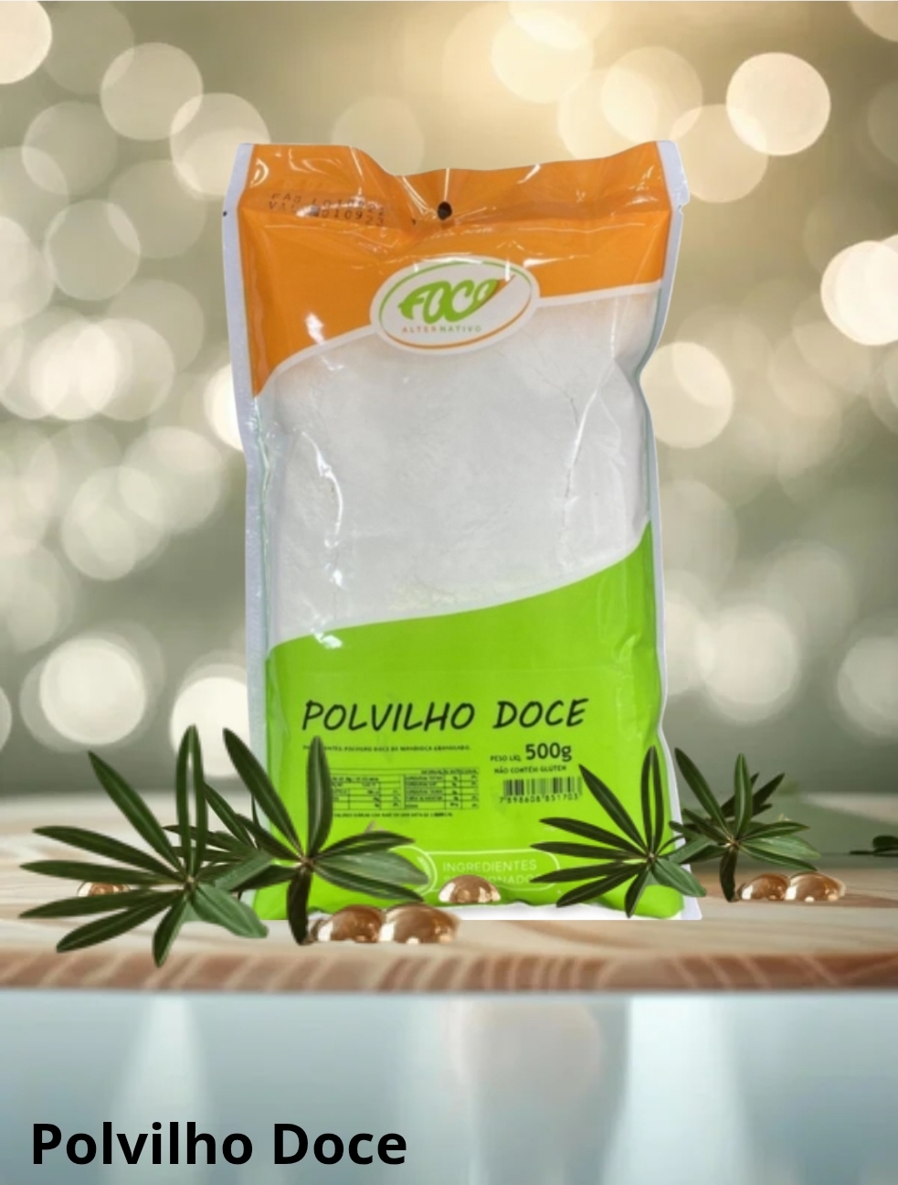 POLVILHO DOCE 500G (GRANULADO) - ( CONTÉM CHEIRO LEVEMENTE) POR SEU PROCESSO DE FERMENTAÇÃO NATURAL - FOCO ALTERNATIVO