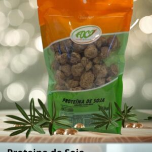 PROTEÍNA DE SOJA GRAÚDA CARAMELO - 185G - PROTEINA TEXTURIZADA - FOCO ALTERNATIVO