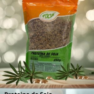 PROTEÍNA DE SOJA MÉDIA CARAMELO - 250g - PROTEÍNA TEXTURIZADA