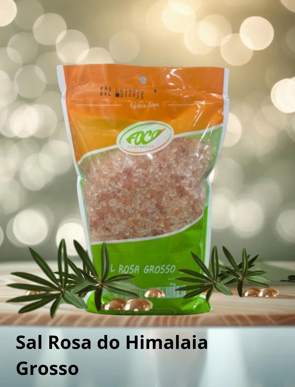 SAL ROSA GROSSO (GRANULADO) HIMALAIA 1KG - FOCO ALTERNATIVO