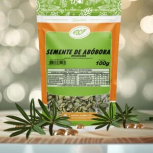 SEMENTE DE ABÓBORA 100G - DESCASCADA NATURAL - VERDINHA