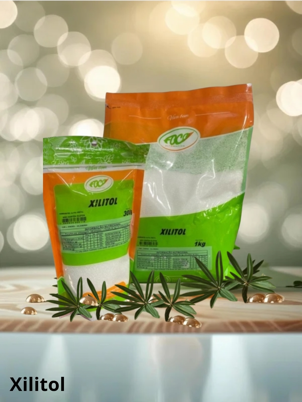 XYLITOL 300G - FOCO ALTERNATIVO (XILITOL)