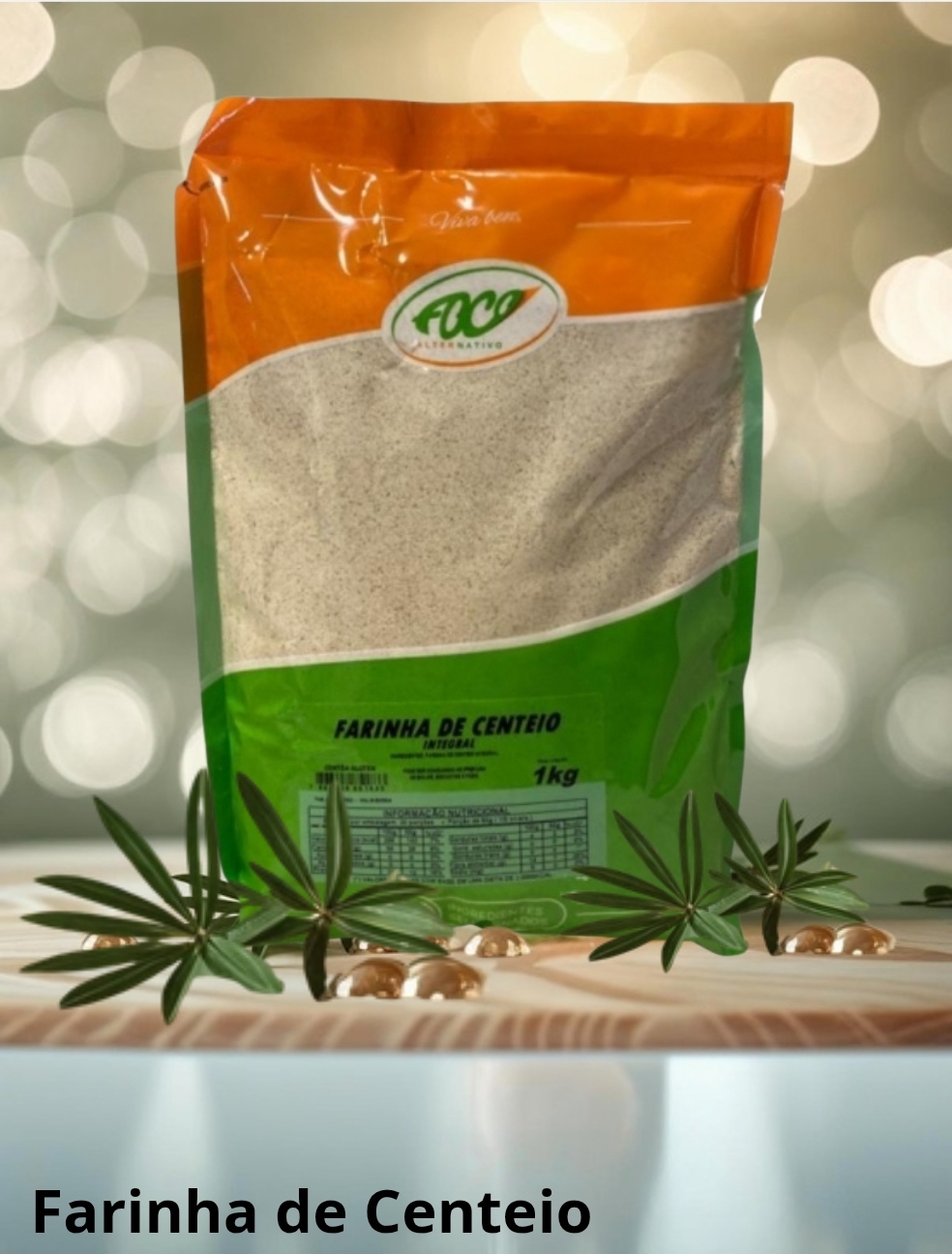 FARINHA DE CENTEIO 1KG - FOCO ALTERNATIVO