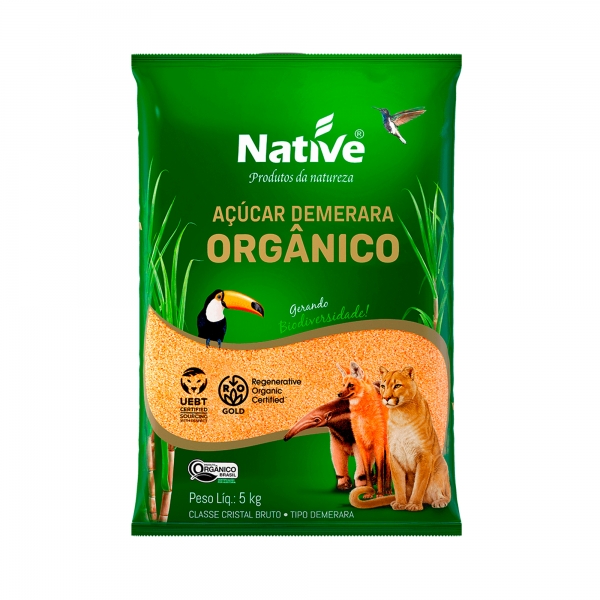 AÇÚCAR ORGÂNICO DEMERARA NATIVE 5KG