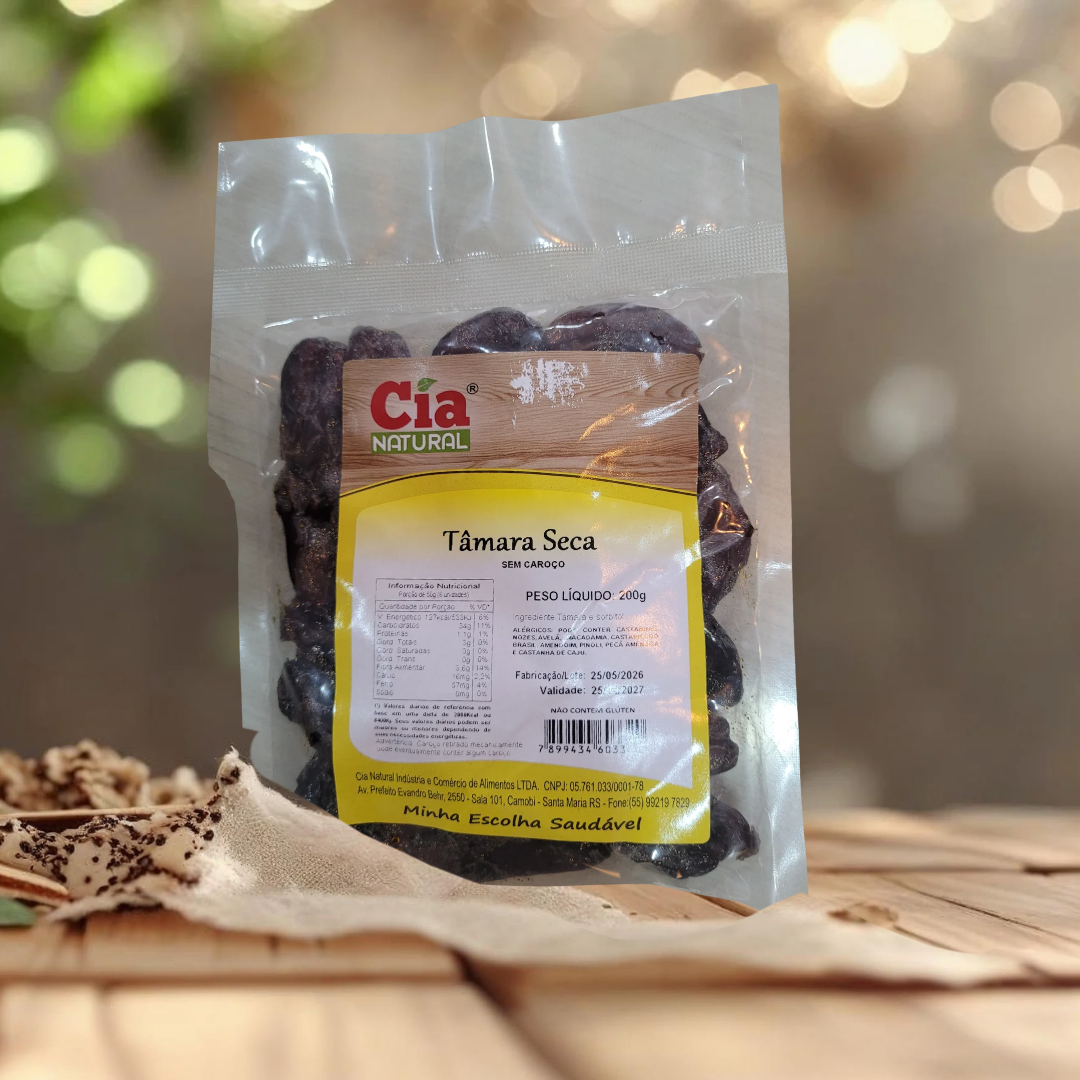 Tâmara Seca (sem caroço) 200g - Cianatural