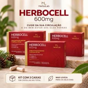 Herbocell 600mg — Kit com 3 Caixas
