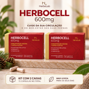 Herbocell 600mg — Kit com 2 Caixas