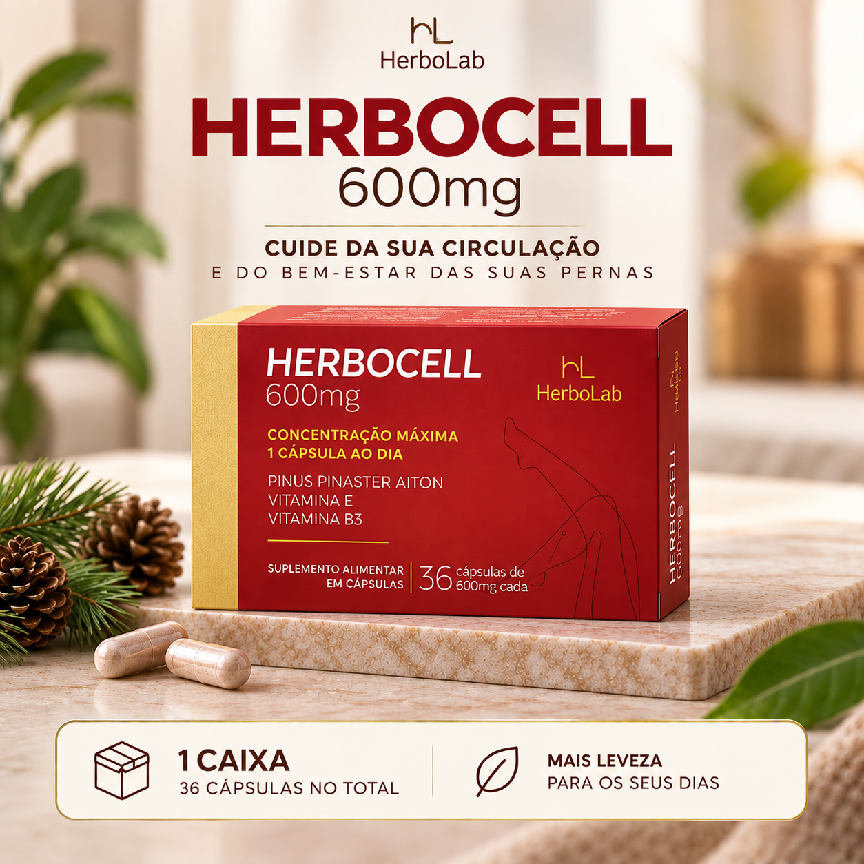 Herbocell 1 caixa
