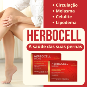 HERBOCELL 600MG - HERBOLAB - kit 02 cx