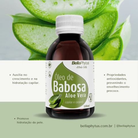 Óleo de Babosa Aloe Vera Bella-Oil 100ml - BellaPhytus - Imagem 3