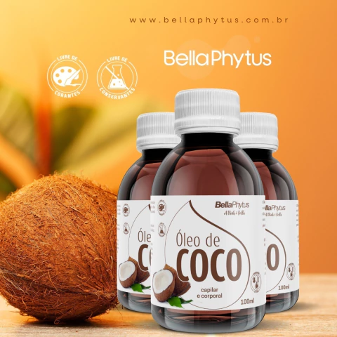 Óleo de Coco Bella-Oil 100ml - BellaPhytus - Imagem 2