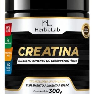 Creatina Monohidratada 300g Herbolab 100% Pura