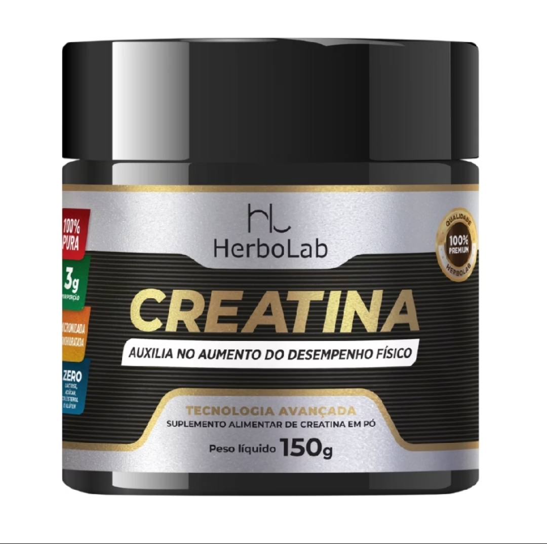 Creatina Monohidratada 150g Herbolab 100% Pura