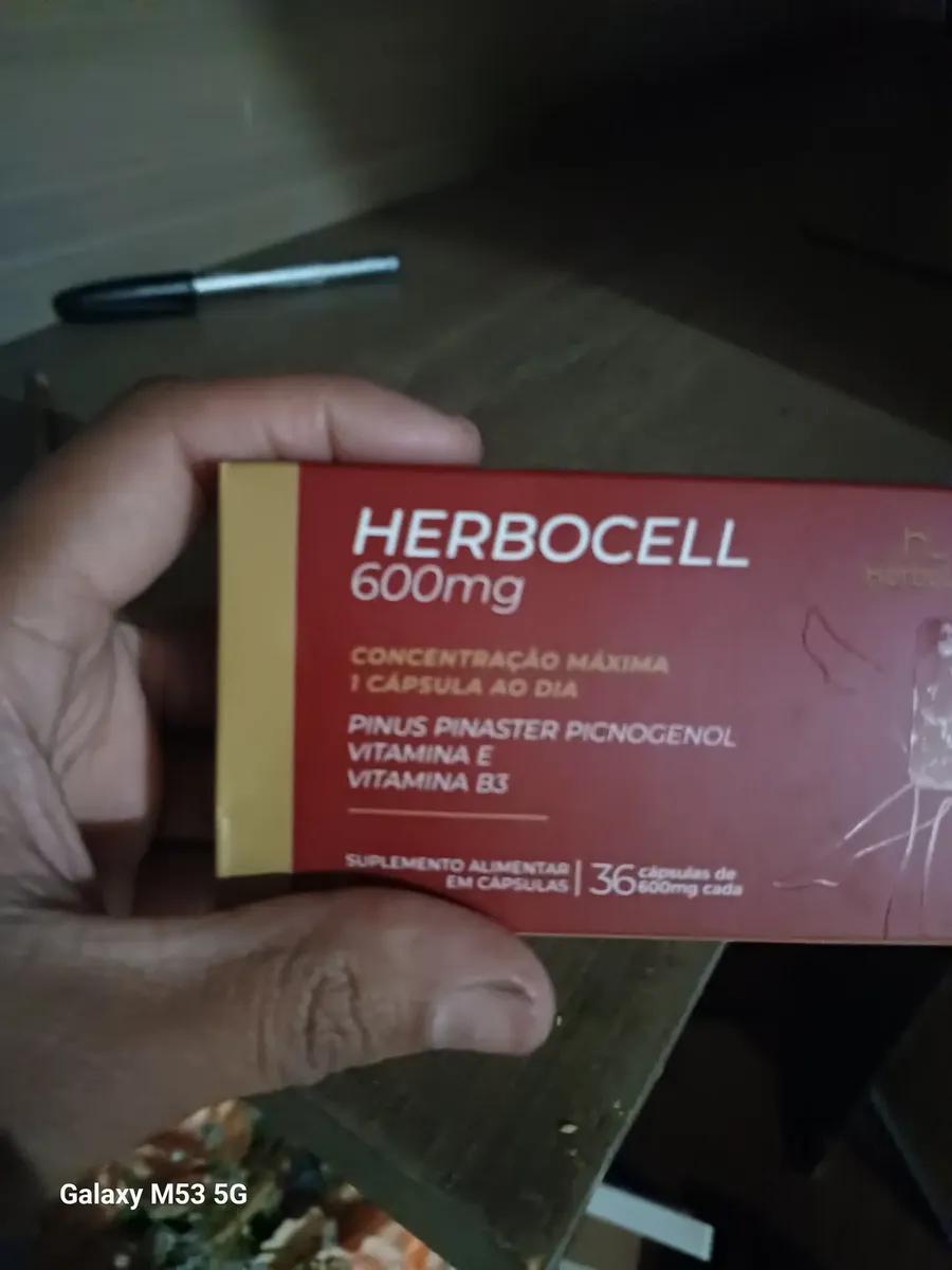 Review image for Herbocell 600mg — Kit com 3 Caixas by Denise Aparecida Gomes (5,0/5)