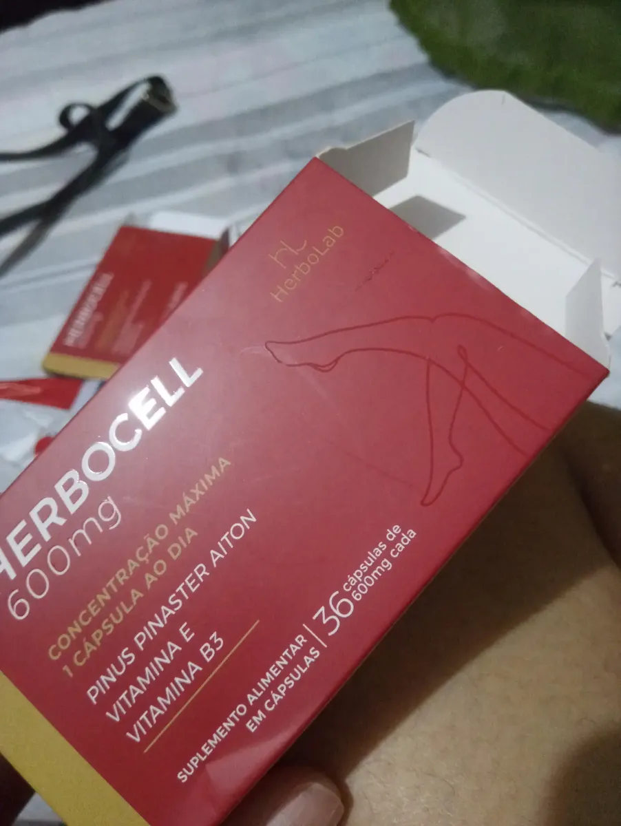 Review image for Herbocell 600mg — Kit com 2 Caixas by Maria de Fátima Pereira (5,0/5)