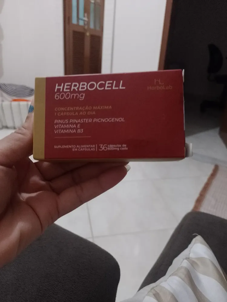 Review image for Herbocell 600mg — Kit com 3 Caixas by Sandra Regina Souza (5,0/5)
