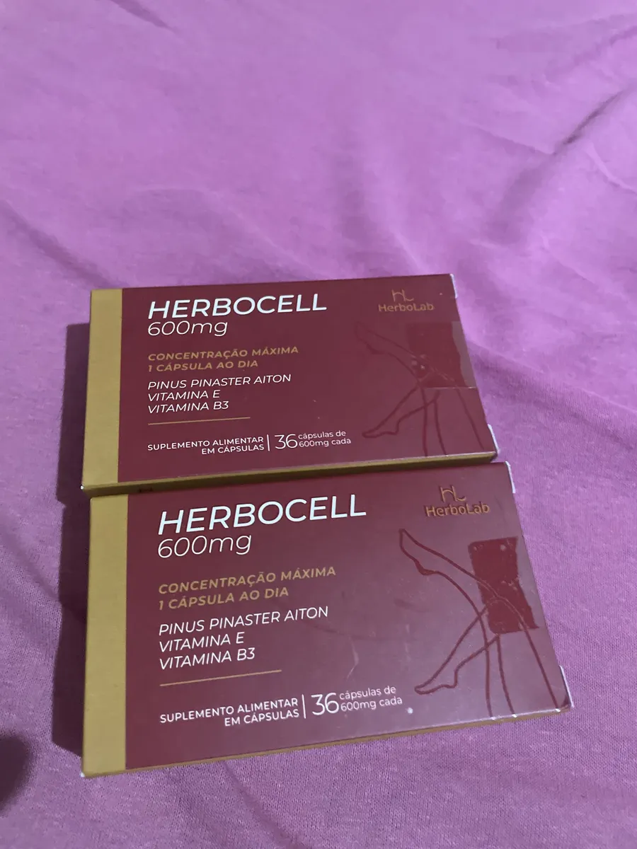 Review image for Herbocell 600mg — 1 Caixa by Márcia Cristina Rodrigues (4,0/5)